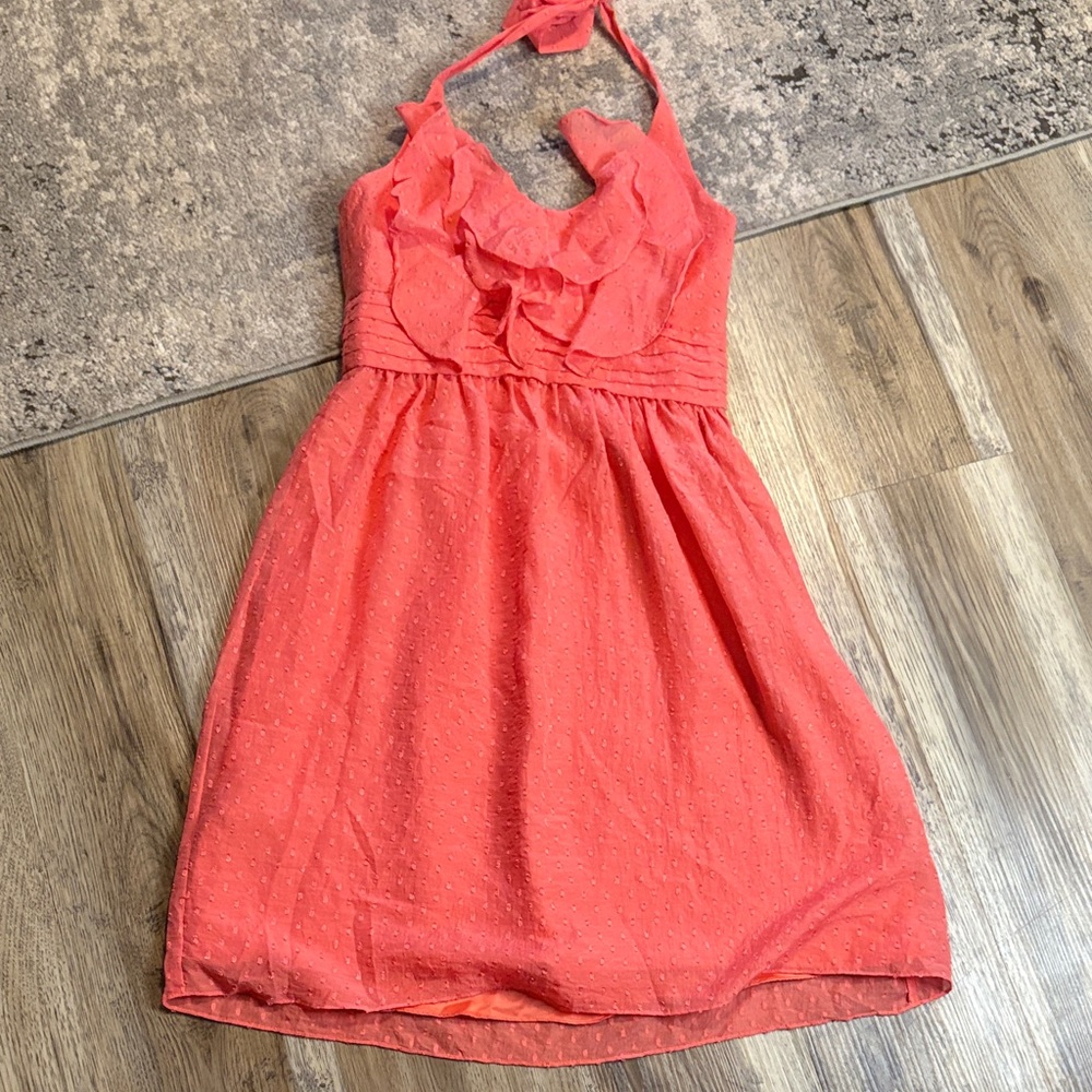 Max & Cleo Strapless Dress in Coral 🎄
